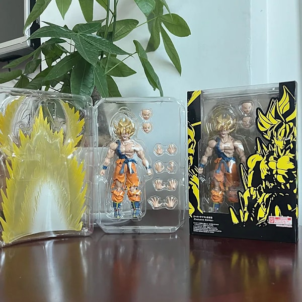 Super Saiya Anime Action Figurer Modell Leker