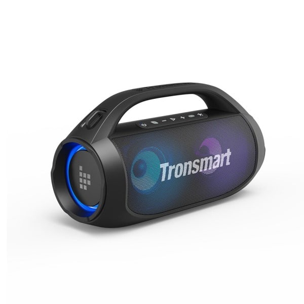 Kraftig bærbar højttaler med Bluetooth 5.3 med bærbart håndtag