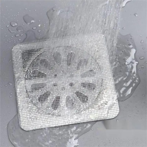 20 bitar Badrum Sho Drän Filter - PVC Vävd Dränage Mesh Net Hår Fångare