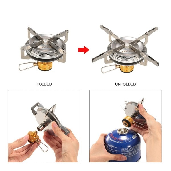 Utomhus camping gasspis Ultralight portabel spis brännare för vandring backpacking picknick matlagning spisar
