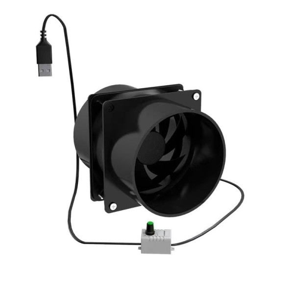 USB Justerbar Hastighed Lodde Røg Absorber ESD Røg Udsugning Blæser Rør Kanal Exhuast Blæser