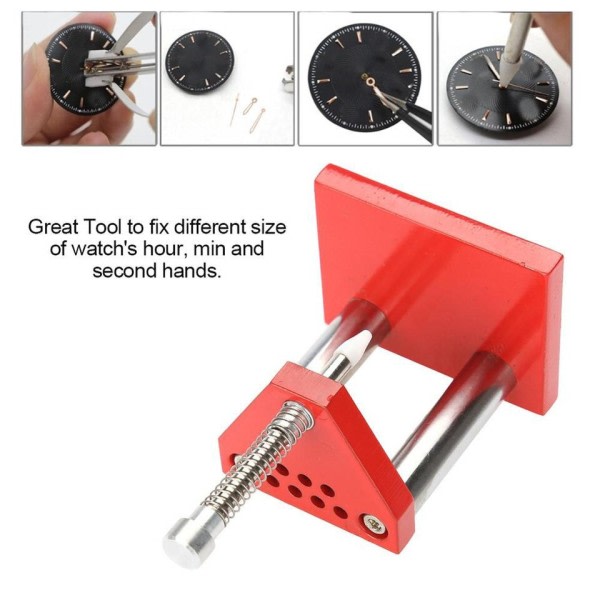 Punainen kello työkalu käsi mäntä vedin poistaja käsi sarja liitin kiinteä seos teräs kello korjaus työkalu sarja