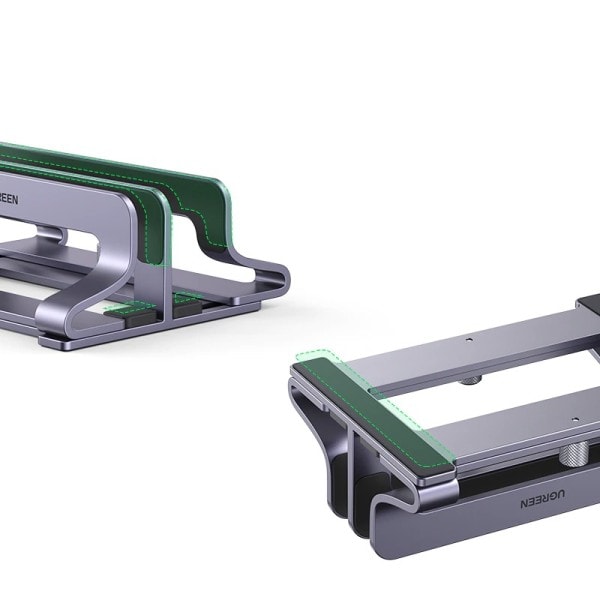 Lodret laptop stander holder foldbar aluminium notebook stander laptop tablet stander understøttelse