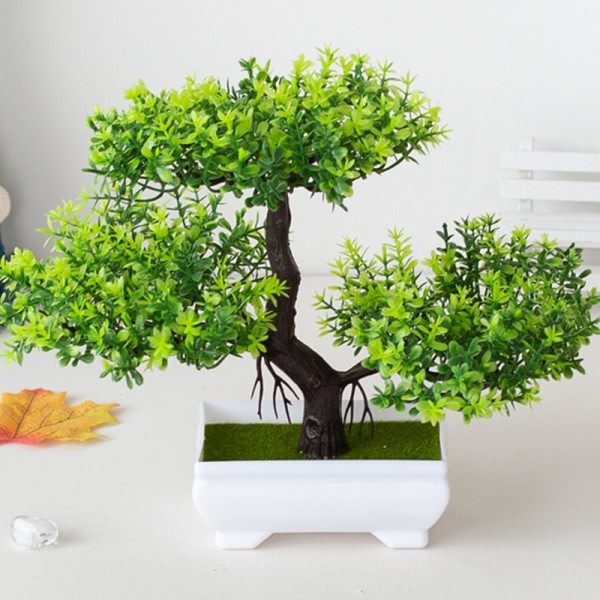 Keinotekoiset muovi kasvit bonsai pieni puu ruukku väärin kasvi ruukku  kukka c78c | Fyndiq