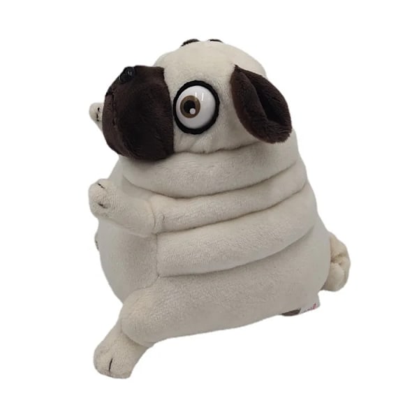 Plysch leksaker 15 cm hund tomten fet mops sittande mops hundar leksak stoppade dockor för barn