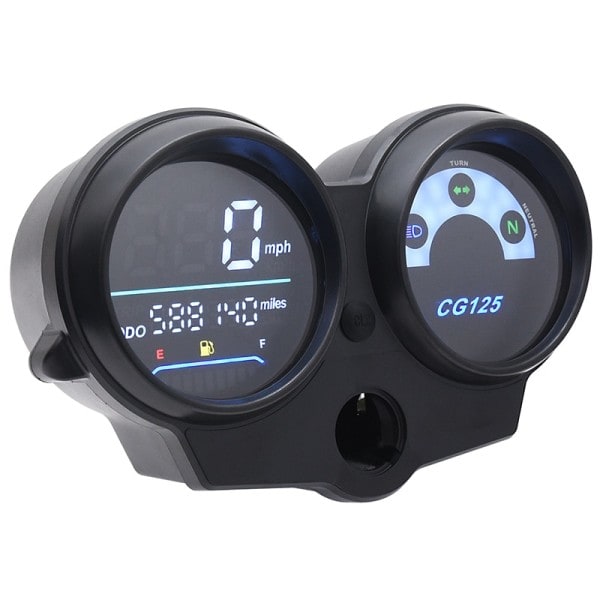 LED Digital Meter Motorcykel Speedometer