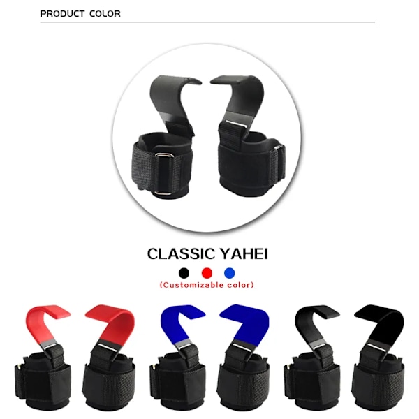 Vikt lyft krok grepp med handled omslag handstång handled rem  gym fitness krok vikt rem pull-ups power lyft handskar