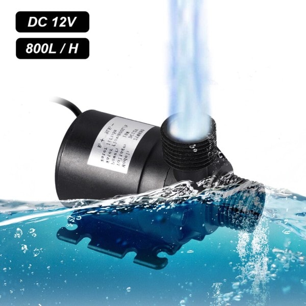 50W 800l/h Borstlös Solar Vatten Pump Monocrystalline Silicon Low Noise Continuous Arbete Dam Pump
