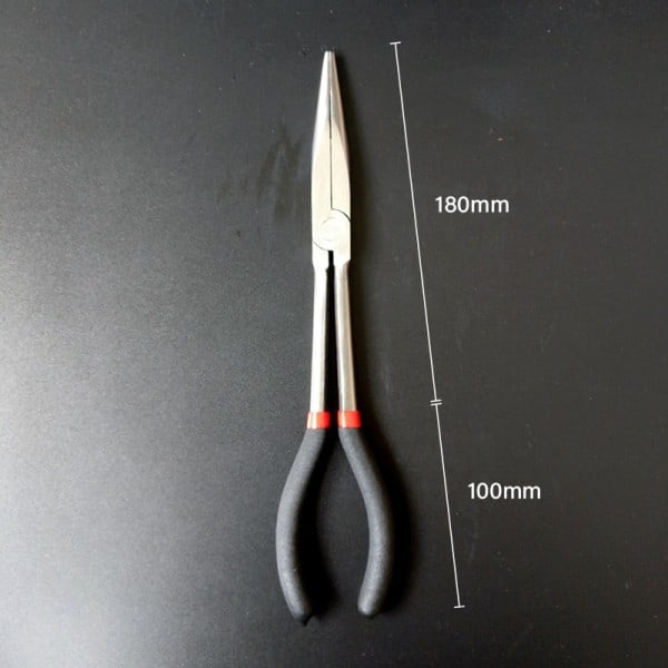 Multifunktionel 1 stk Fiskeri Tang Kurve Lang Lang håndtag Carbon Stål Gripper