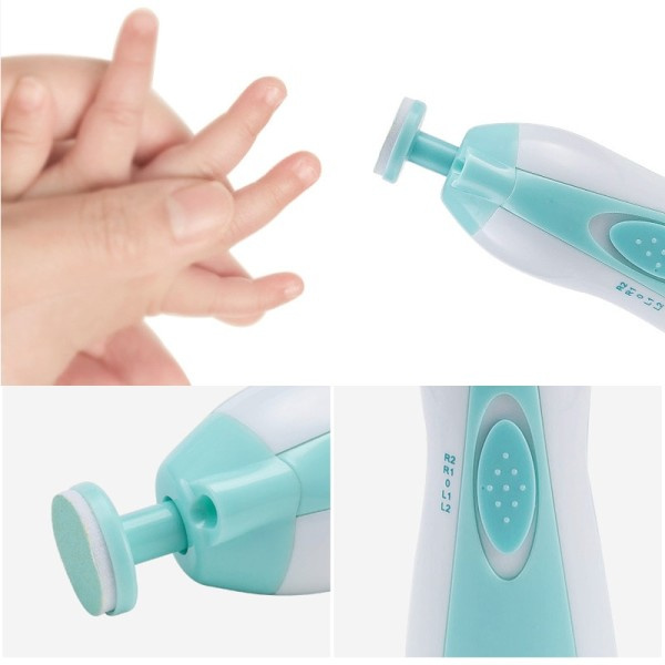 Multifunktionell Elektrisk Baby Nageltrimmer Baby Nagel Fil klippare Tår Fingernagel Kutter Trimmer Manikyr Verktyg Set
