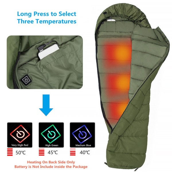 Utendørs camping soveposer vanntett ultralett varme vinter sovepose