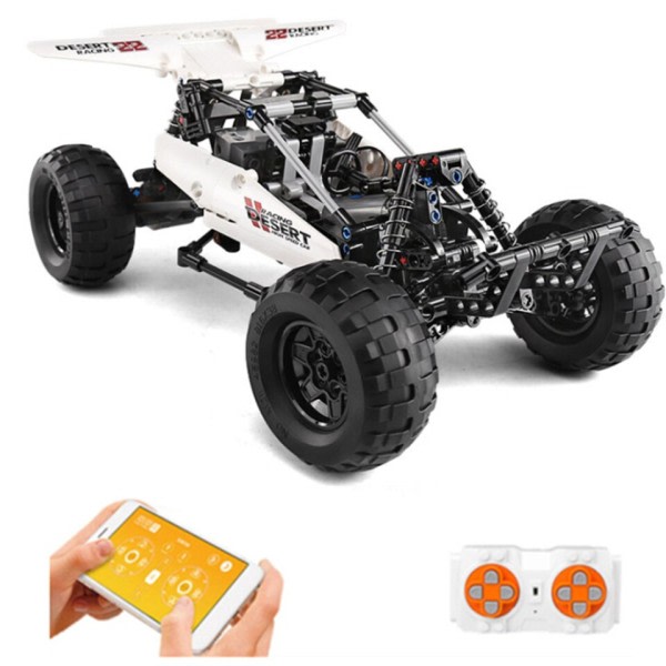 RC ørken racing bil elektrisk byggeklodser køretøj klodser app program teknisk fjernbetjening legetøj