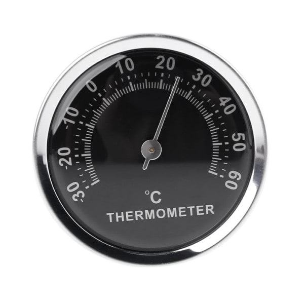 Mini Termometer Mekanisk Nej Batteri Analog 58mm Bil Temperatur Mätare