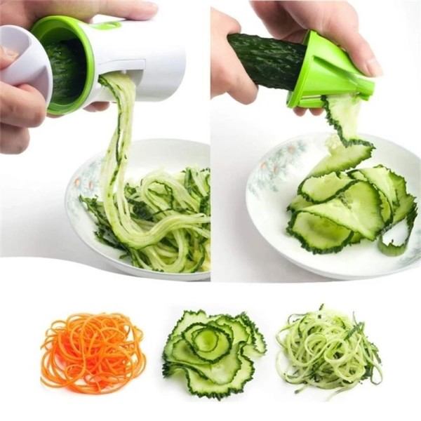 1 stk Heavy Duty Spiralizer Slicer Grønnsak Spiral Slicer Cutter Courgette Pasta Nudler Spaghetti Multifunksjonell Bruk