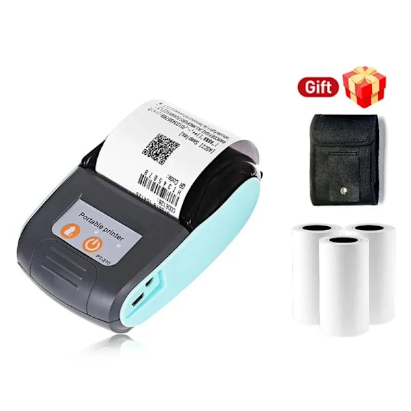 Mini lämpö kuitti POS tulostin langaton Bluetooth 58mm kannettava lippu lasku IOS Android lasku liiketoiminta vähittäiskauppa 3 rullalla