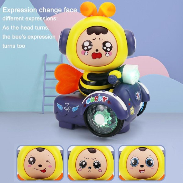 Baby musikalsk legetøj med LED lys ansigtsskiftende lys musik legetøj ansigtsskiftende musik legetøj