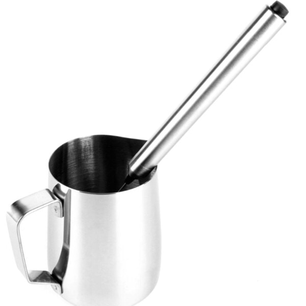 Rostfritt stål mjölk skummare elektrisk handhållen mixer mixer