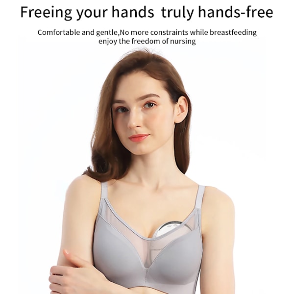 2 bitar Bärbara Bröst Pump Hands Free Elektrisk Bröst Pumpar Komfort Mjölk Samlare Lätt med LED Display 4 lägen & 12 Levels