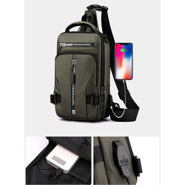 Herr Nylon Ryggsäck Ryggsäck Cross body axel väska