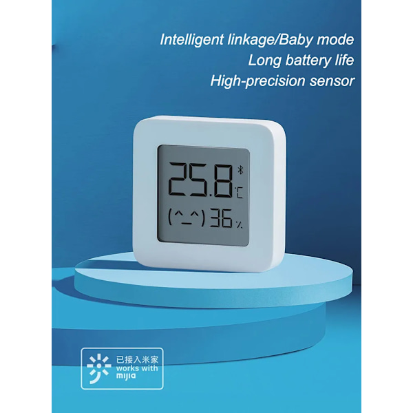 Bluetooth-kompatibelt Termometer 2 Trådløst Smart Elektrisk LCD Digital Hygrometer Termometer