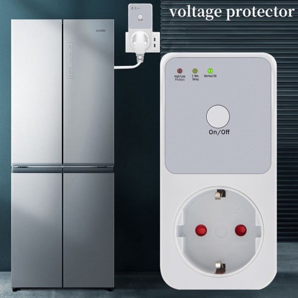 Automatisk Spænding Beskytter Socket Switcher AC 220V Power Surge Safe Protector