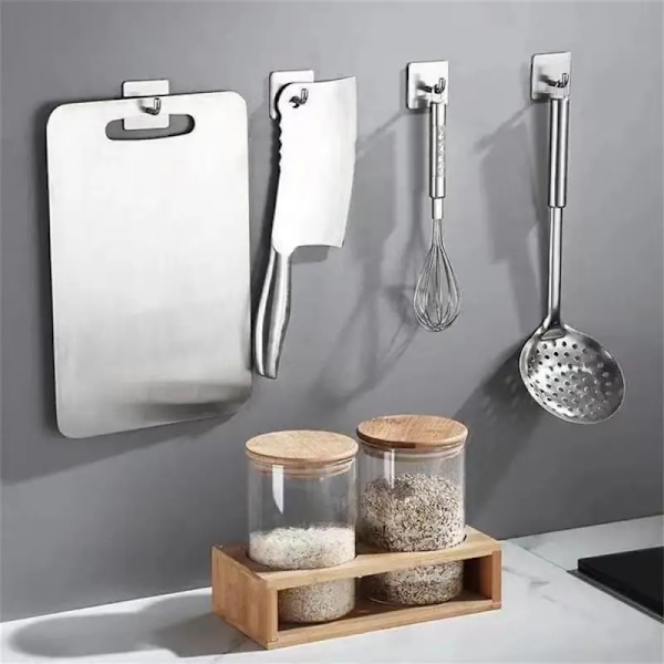 5 bitar aluminium legering svart rock krok väggkrok handduk krok för badrum rock självhäftande rostsäker krok hängare för kök maskinvara