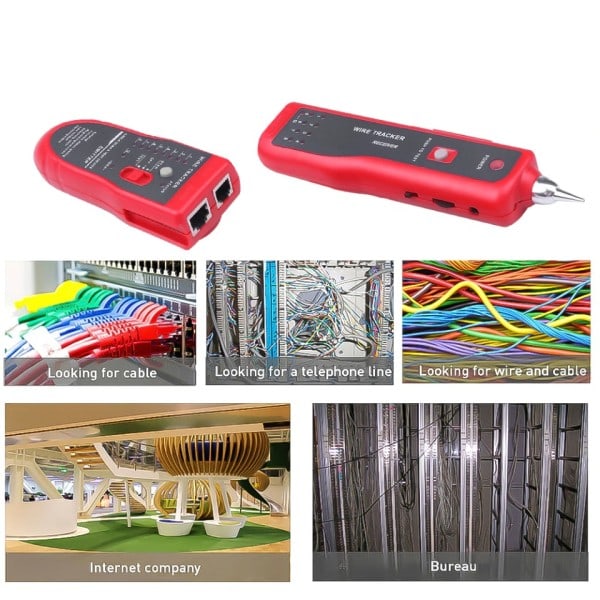 Ethernet LAN Netværk Kabel Tester RJ11 RJ45 Cat5 Cat6 Telefon Wire Tracker Tracer Toner
