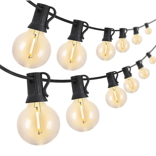 Festoon LED Globe String Light Fairy LED G40 Utendørs Til Jule Fest Hage Dekorativ Garland Lampe