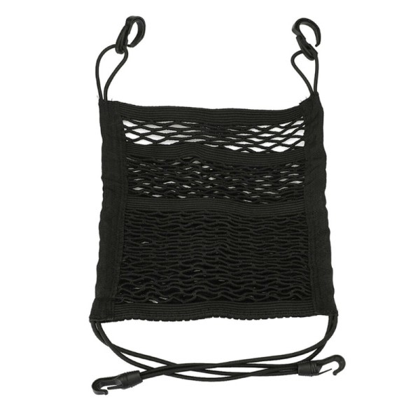 Bil Nett Arrangør Standard Mellom Sete Mesh Lagring Nett med lommer Foran Sete Hund Barriere