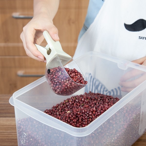 Plast Djur mat Scoop Anknäbb Mångsidigt Katter Foder Hundar Kök Mätskedar