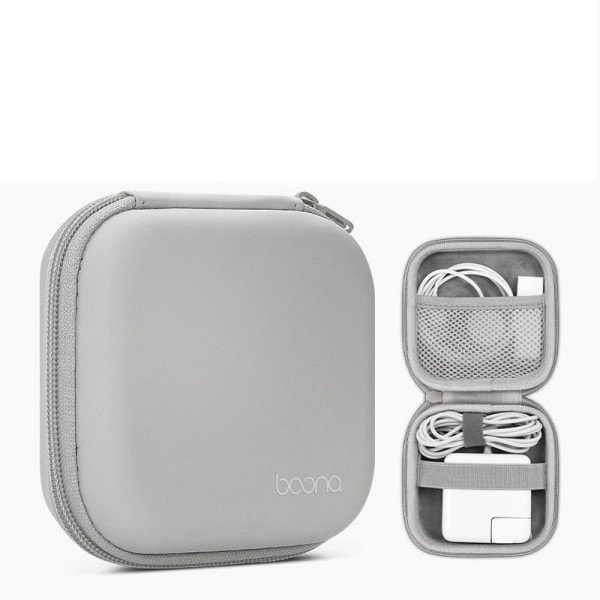Bærbar Mini Hard Shell Digital Gadgets Oppbevaring Veske Kunstig Skinn Øretelefoner lader veske Data kabel U Disk organizer