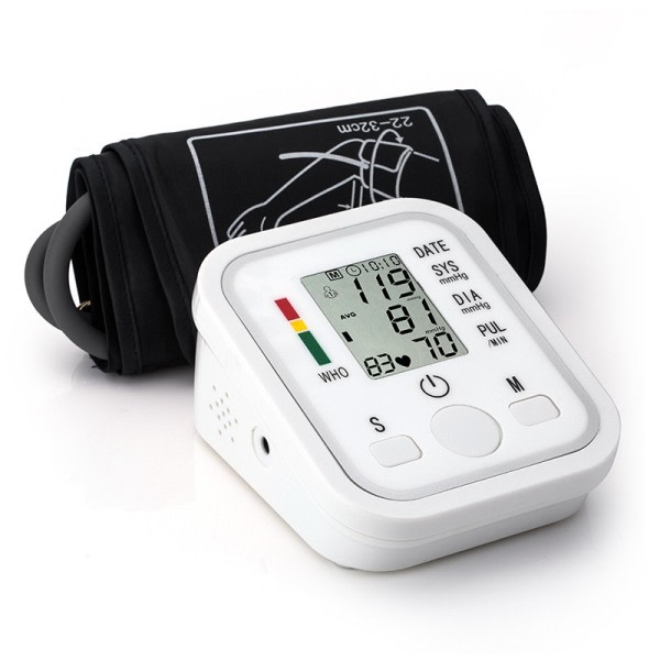 Blod tryk monitor digital stemme opladning automatisk sfygmomanometer