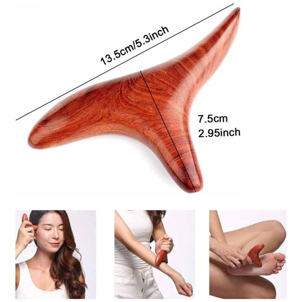 Tre Trigger Point Massasje Gua Sha Verktøy Profesjonell Lymphatic Drenering Verktøy