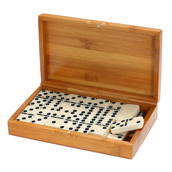 28 bitar Trä Domino Bräde Spel Resor Roliga Bord Spel Domino leksaker