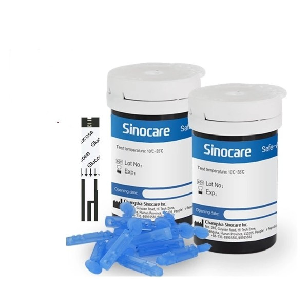 Blod Glucose Test Strips og Lancetter til Diabetes Tester