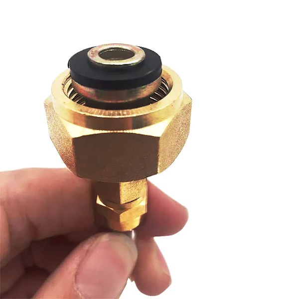 Utomhus camping gasspis propan påfyllning adapter gas platt cylinder tank koppling adapter gas laddning med tryck avlastningsventil