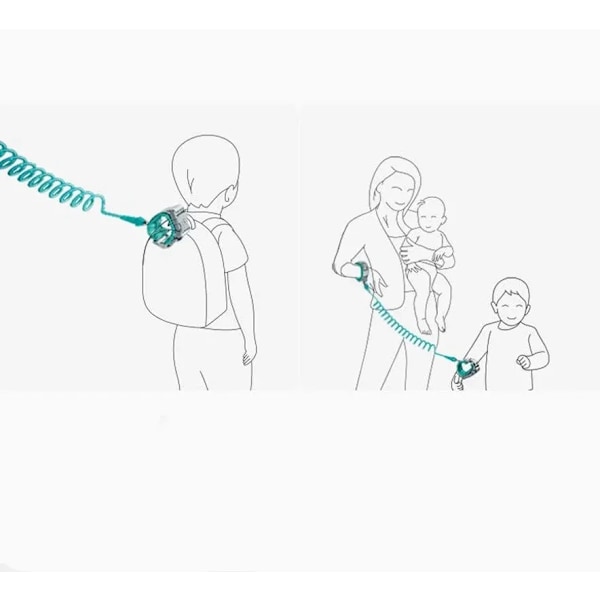 Hög kvalitet Anti Lost Wrist Link Barn Utomhus Promenad Reser Hand Bälte Band Barn armband Småbarn Koppel Säkerhet Rem Rep