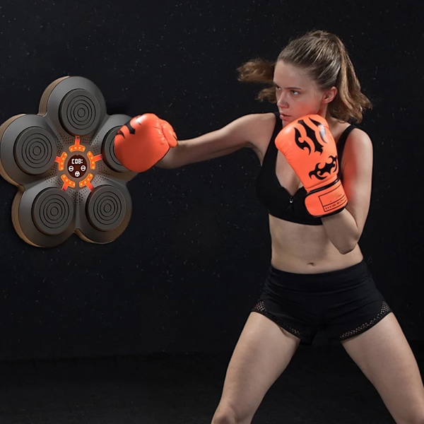 Smart Musik Boxning Maskin Vägg Target LED Lighted Sandbag Avslappnande Reaktion Träning Mål för Boxing Sport Agility Reaktion