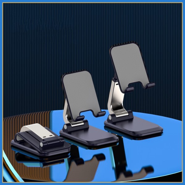 Vikbar metall skrivbord mobil telefon ställ för iPad iPhone 13 X Smartphone Support