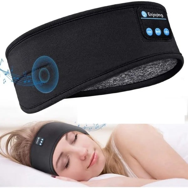 Bluetooth Hörlurar Sport Sömn Headset  Hjälpband Elastisk Trådlös Hörlurar Musik Ögonmask Trådlös