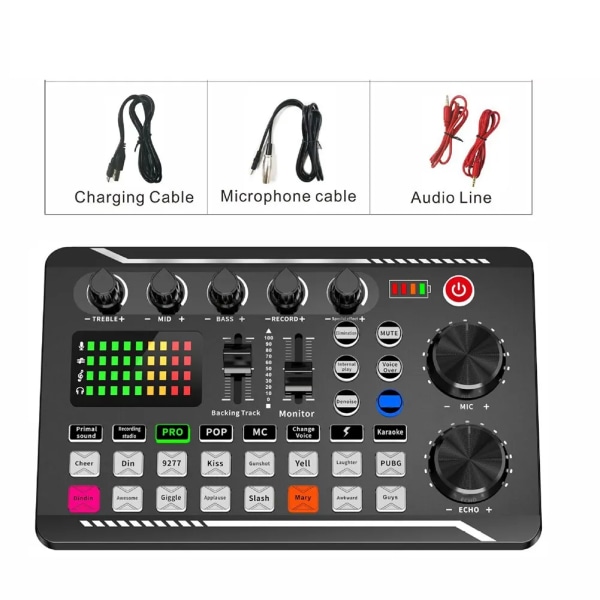 Professionel Bluetooth-kompatibel Studio Optagelse Til Telefon PC Lyd Mixing Konsol Forstærker Live Musik Mixer