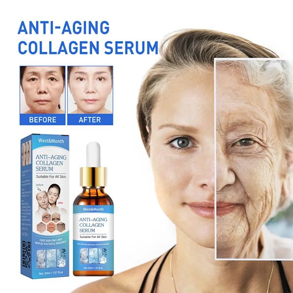 Kollagen Snabb rynkor Ansikte Serum Lifting Firm Fade Remover Fine Lines Anti-Aging Essence