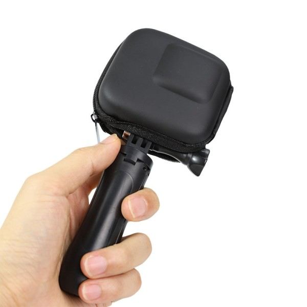 Mini EVA etui beskyttende taske til GoPro Hero 11 10 9 8 7 6 5 sort sport kamera PU opbevaring boks