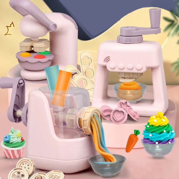 Køkken Foregive Lege legetøj til piger Simulering Nudler Maskin Gør-det-selv Farve Mud Uddannelsesspil Børn legetøj