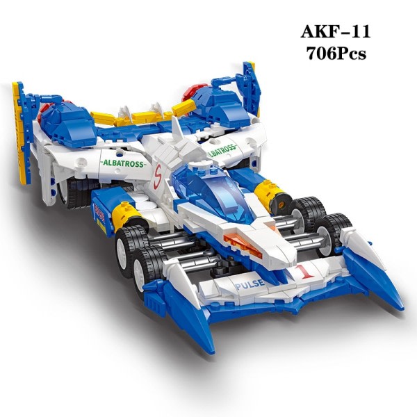 Jiestar Moc Aoi Zard Formula  High-tech One NP-1 F1 Super Speed Kilpa-auto