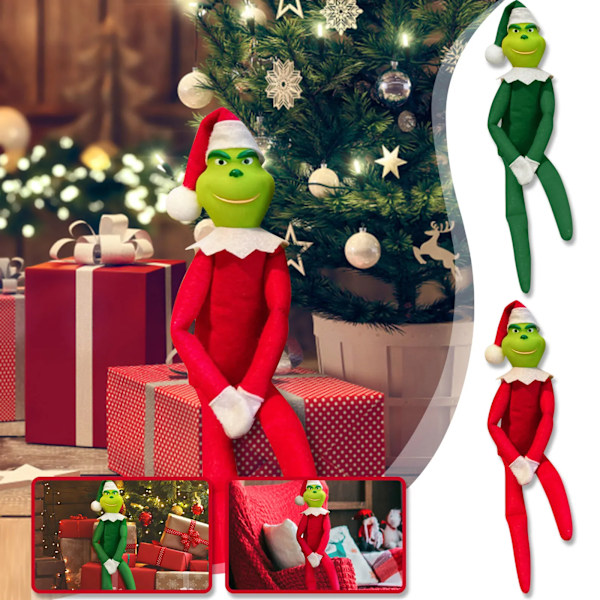 jul söt tomte docka plysch ben docka hänge jul träd prydnad
