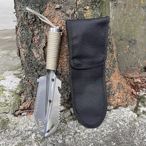 Bärbar Camping Vandring Resa Pinic Spade Multifunktionell Ordnance Spade Överlevnad Utomhus Utrustning Trädgård Verktyg Spade