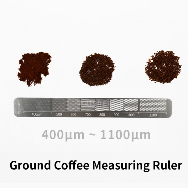 Jauhatus kahvi mittaus viivain ruostumaton teräs tarkkuus mittaus työkalu kahvin jauhetta varten