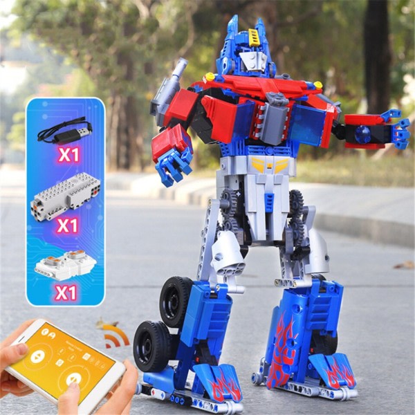 RC Klosser Robot Montering Modell Elektrisk Bygningsblokker Teknisk APP Programmering Fjernkontroll Kontroll Barn Leketøy