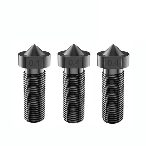 Vulkan munstycke härdat stål munstycken M6 1,75 mm 0,2 mm-1,2 mm hög temp 3D utskrift